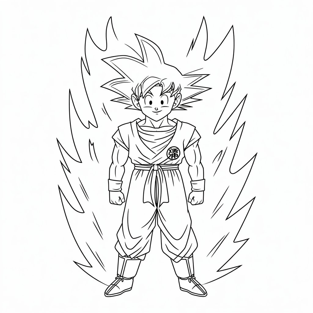 goku da colorare e stampare