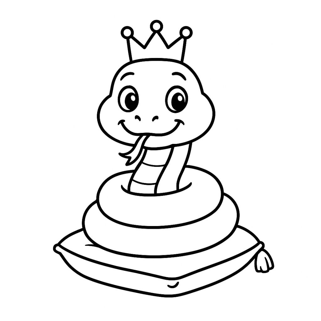 disegno serpente da colorare