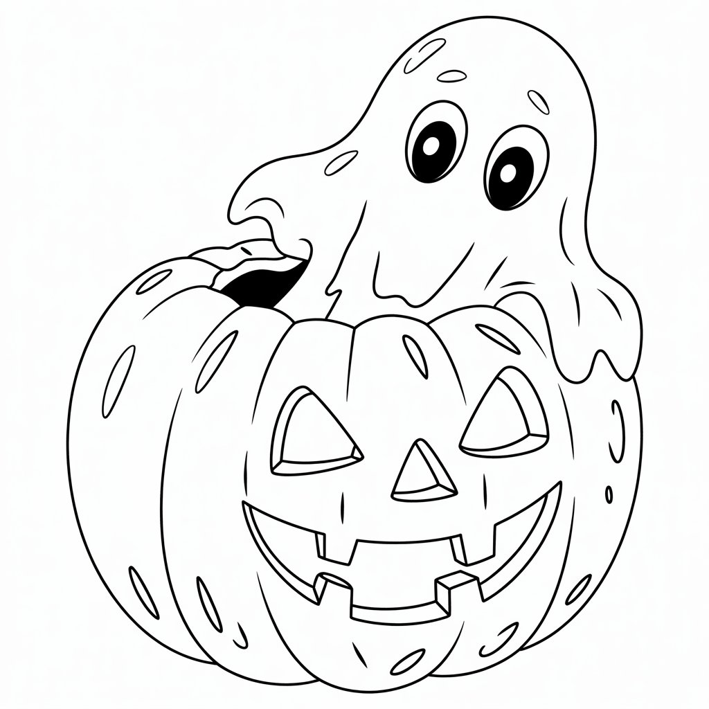 fantasma halloween da colorare