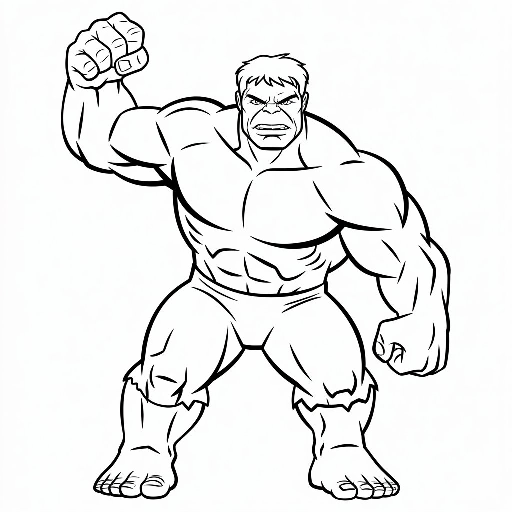 hulk disegni da colorare