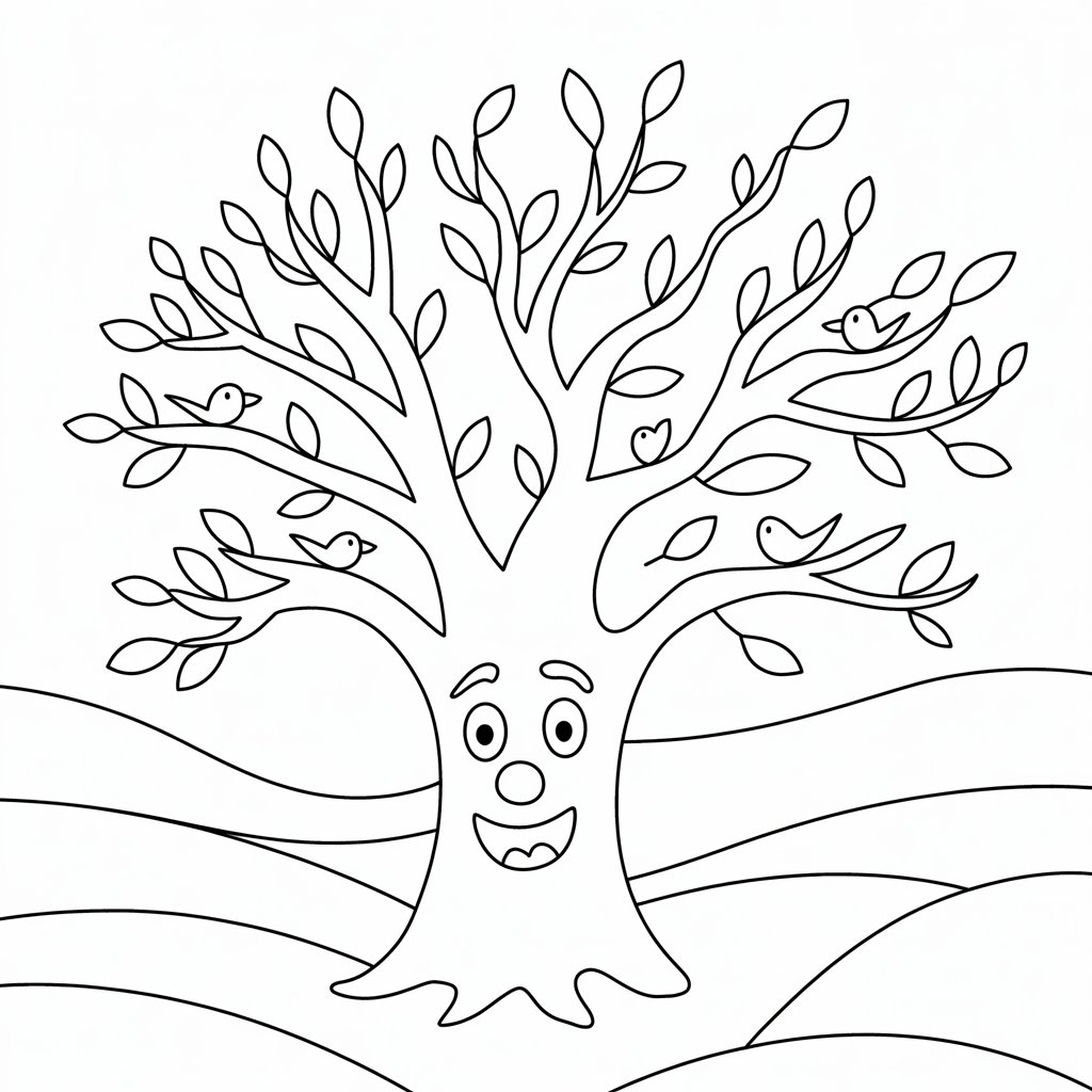 disegno albero di natale