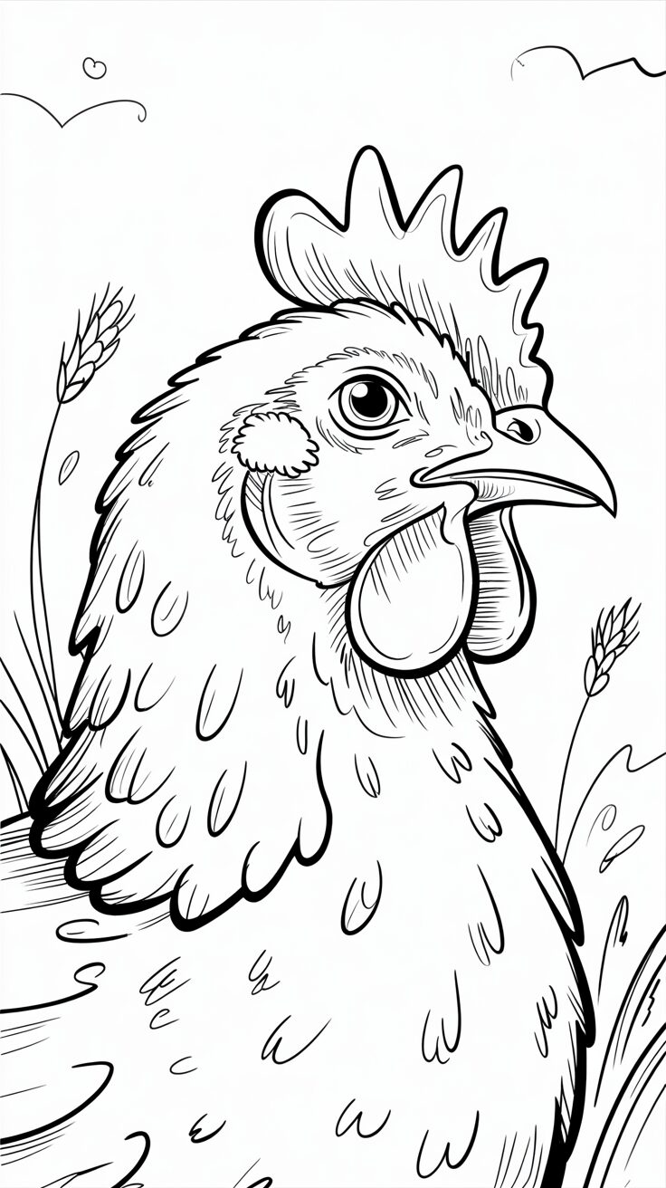 gallina disegno
