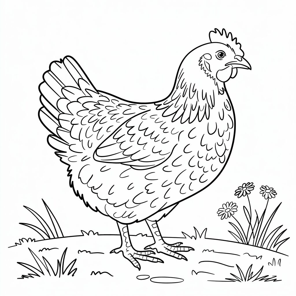 disegni di una gallina