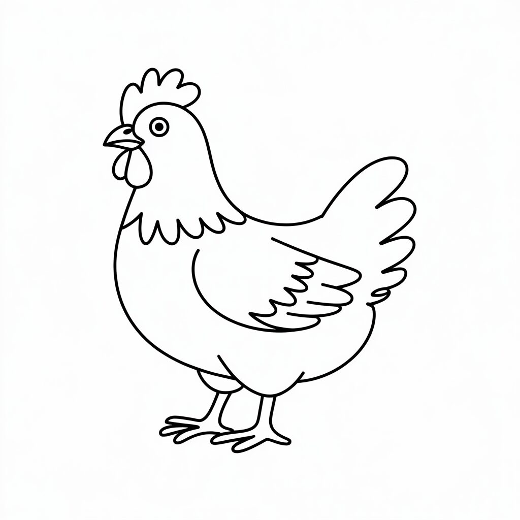 galline disegno
