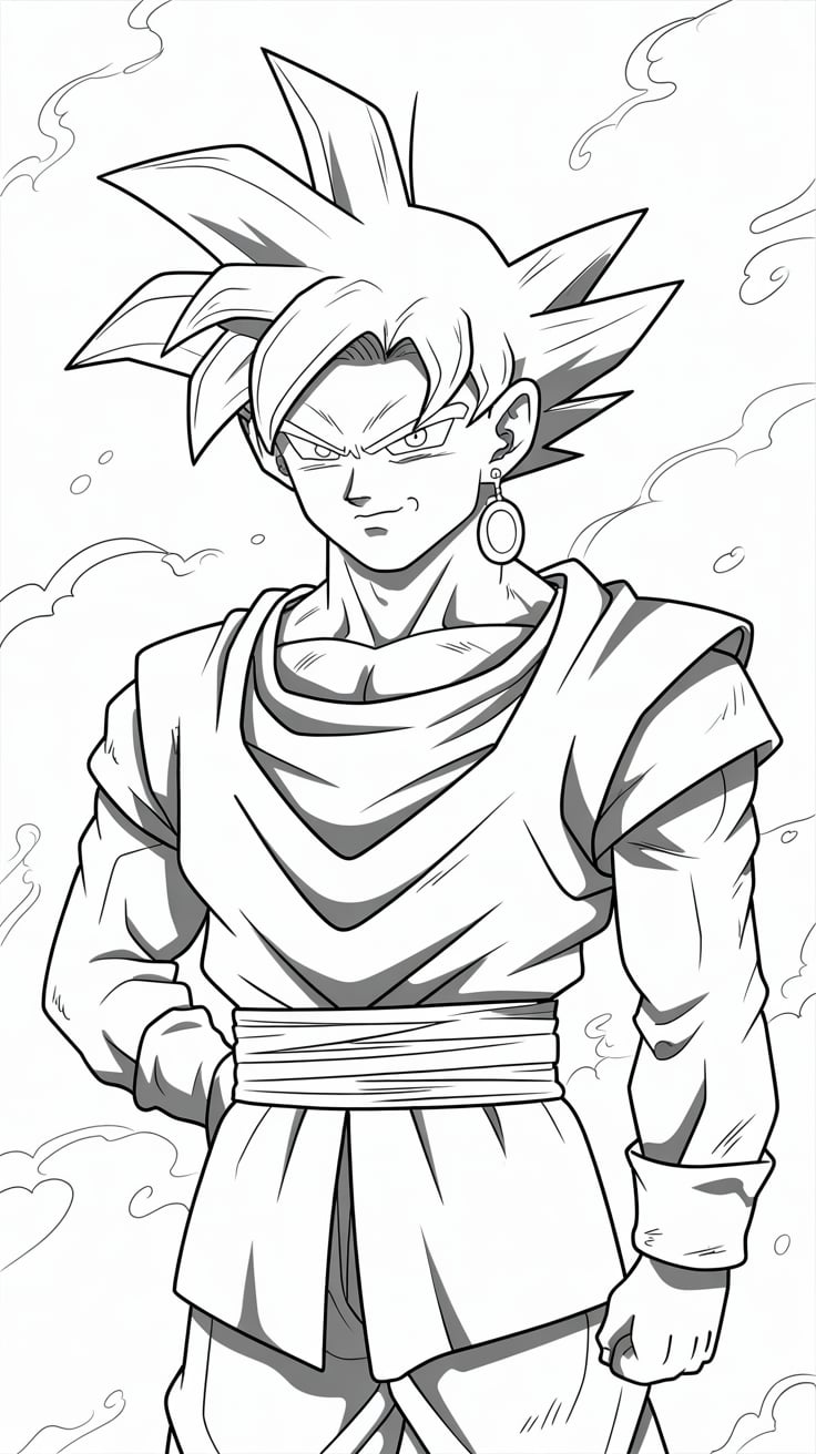 goku ultra istinto disegno da colorare