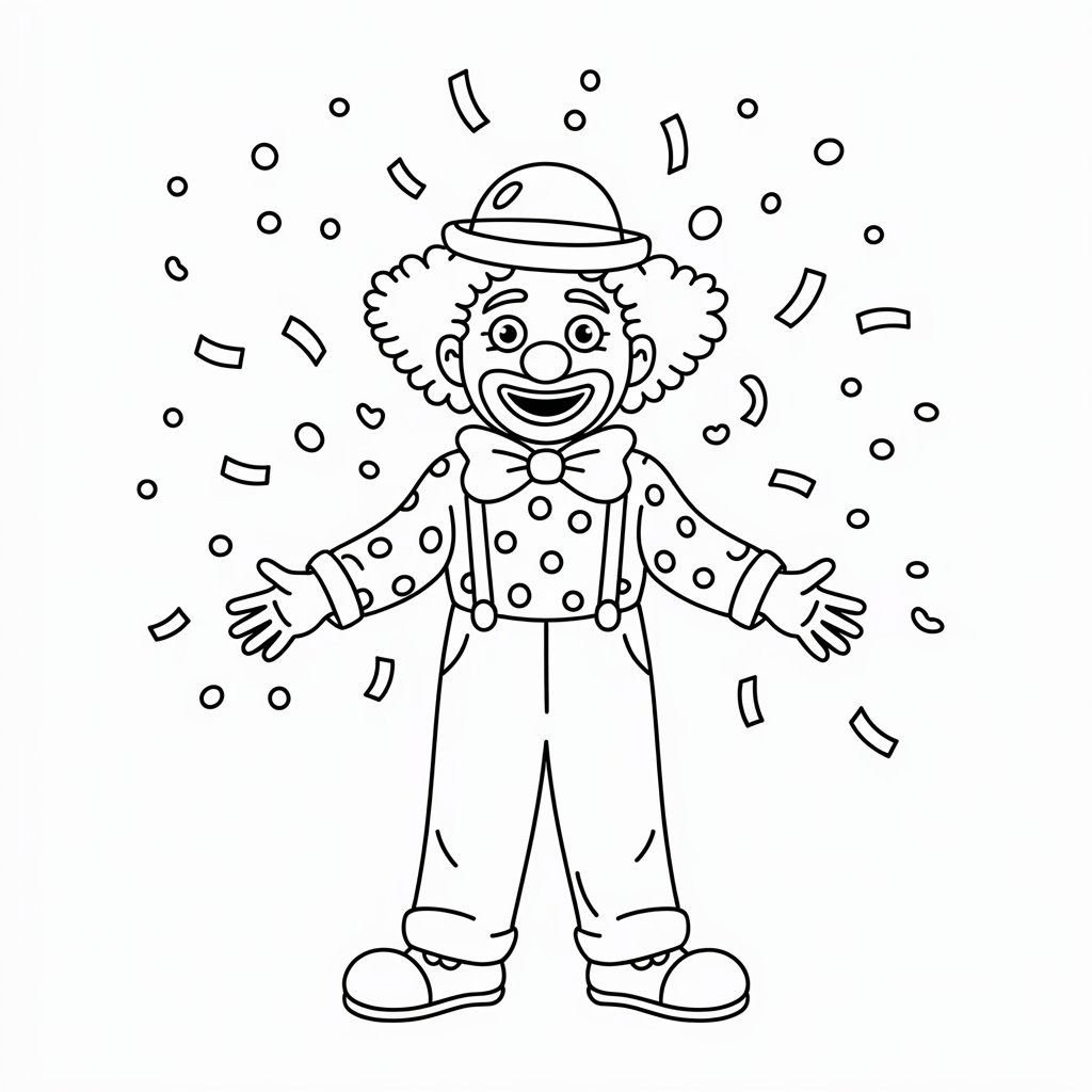 disegno clown