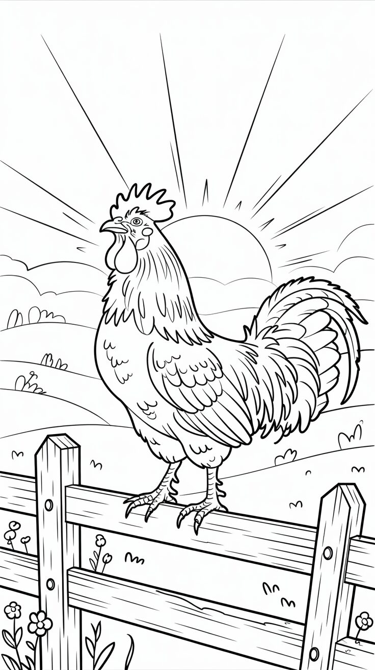 gallina da disegnare