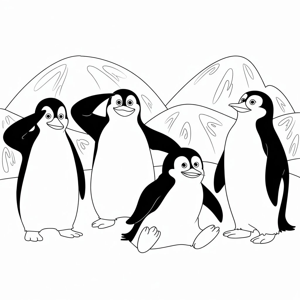 pinguino disegni