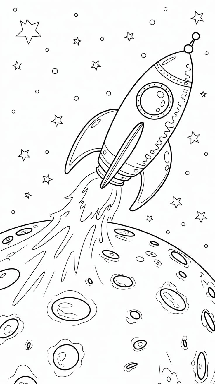 razzo disegno bambini