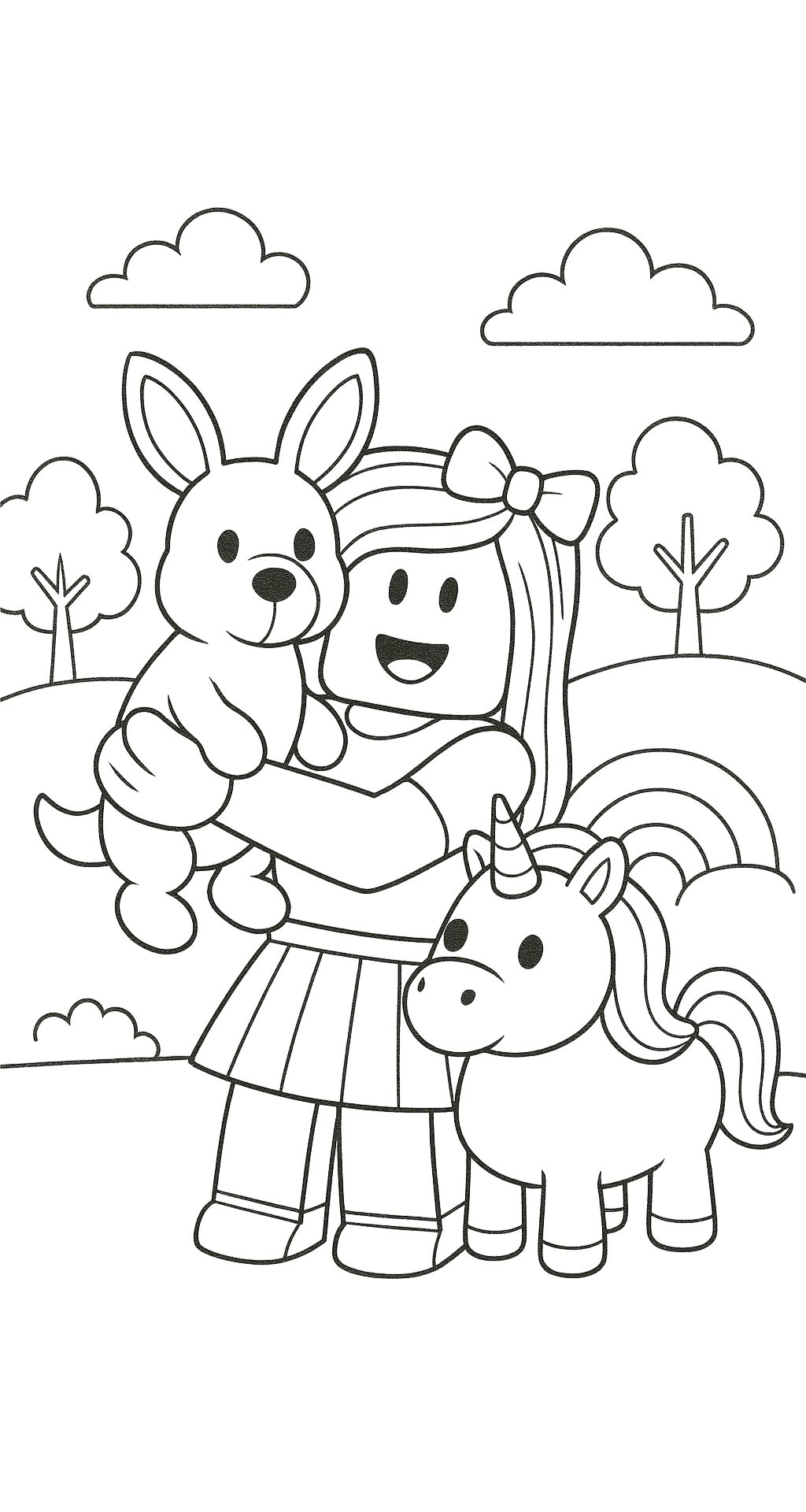 personaggi di roblox femmine da colorare