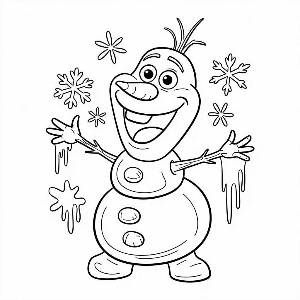 disegno di pupazzo di neve