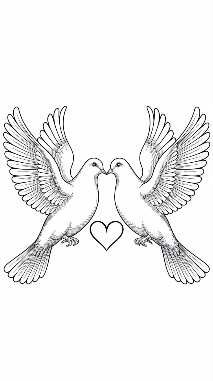 san valentino da colorare