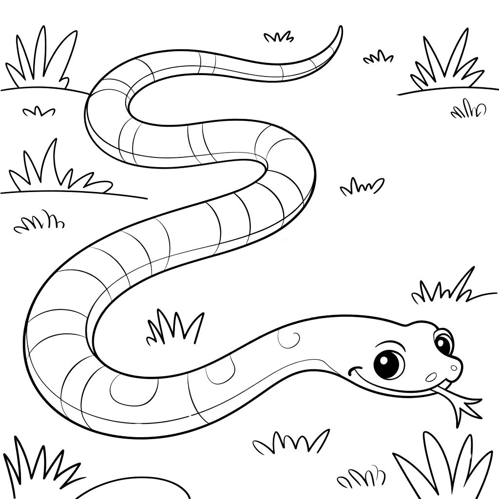 disegni da colorare serpente