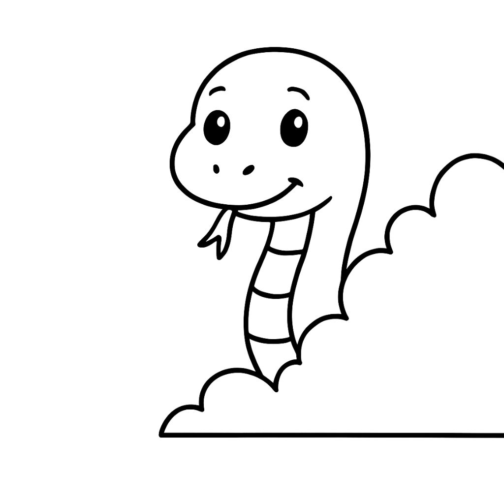 serpenti da colorare e stampare