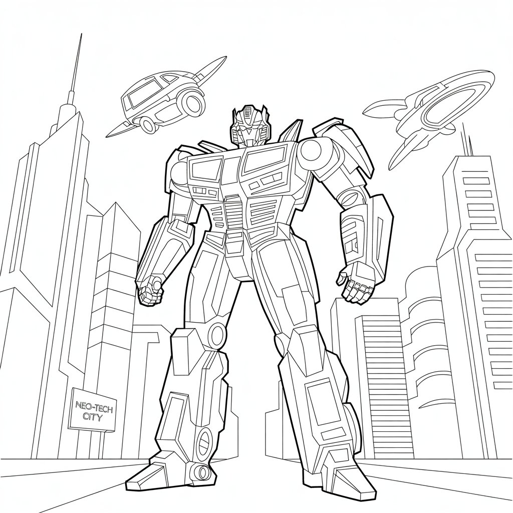 disegni da colorare di transformers