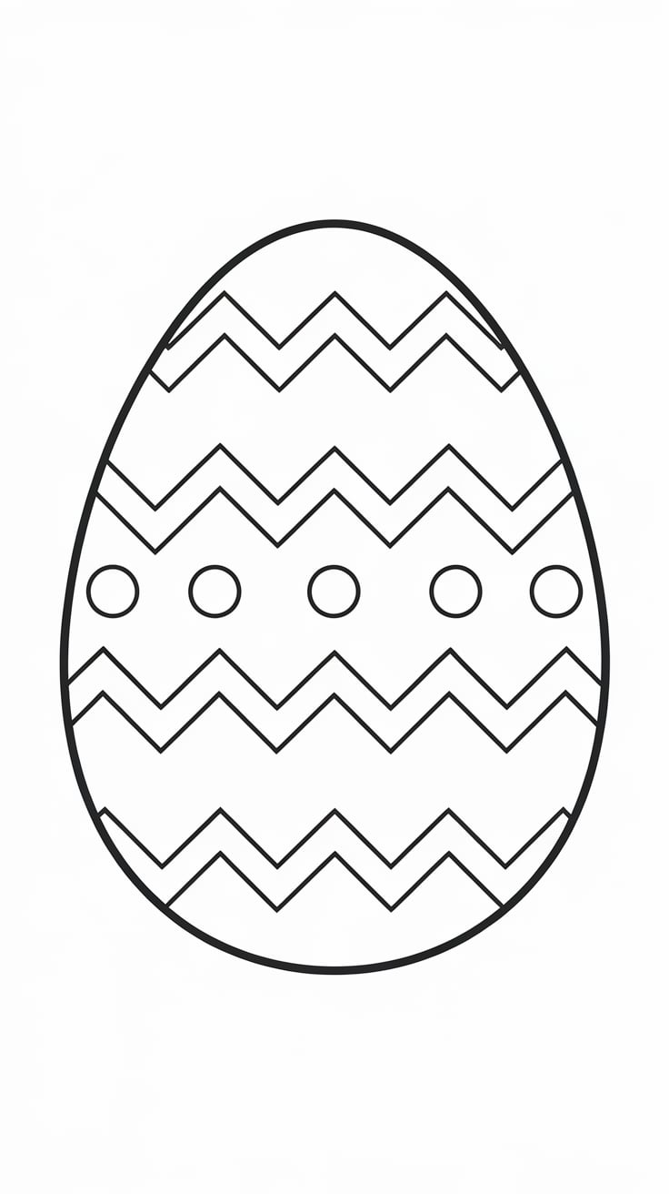 uova di pasqua da stampare e colorare