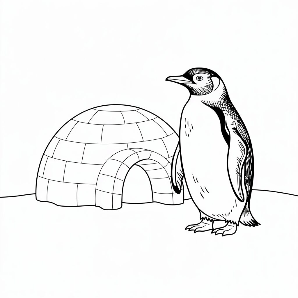 pinguini disegno