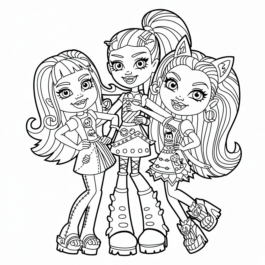 disegni delle monster high da colorare