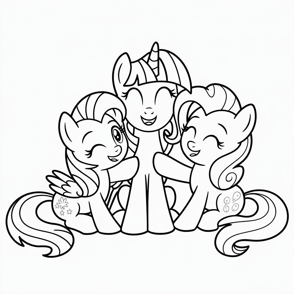 disegni da colorare dei my little pony