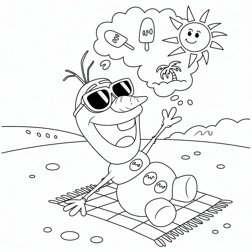 disegno pupazzo di neve