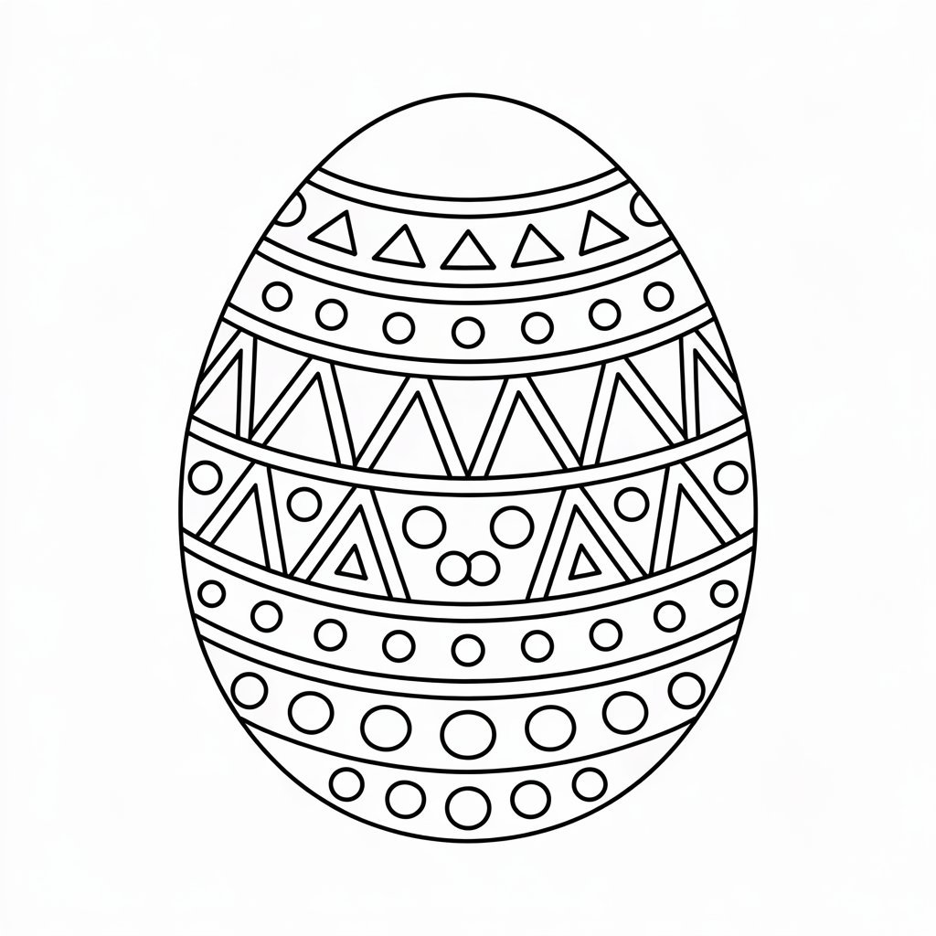 disegni uova di pasqua da colorare