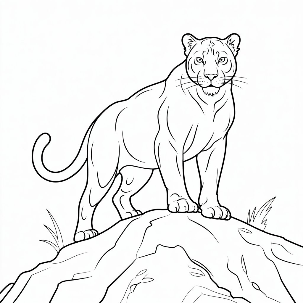 pantera da disegnare