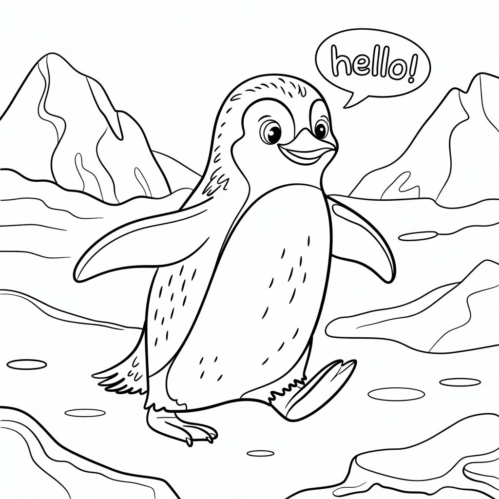 pinguini da disegnare