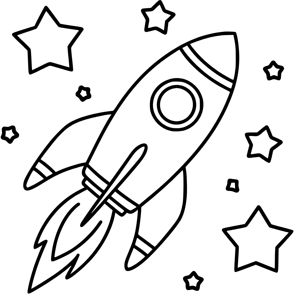 disegni razzo spaziale