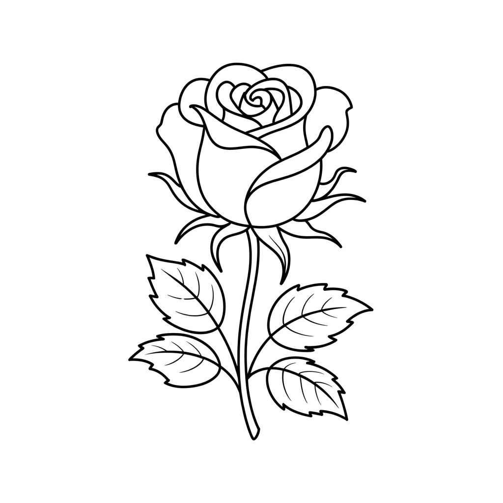 disegni da colorare rose