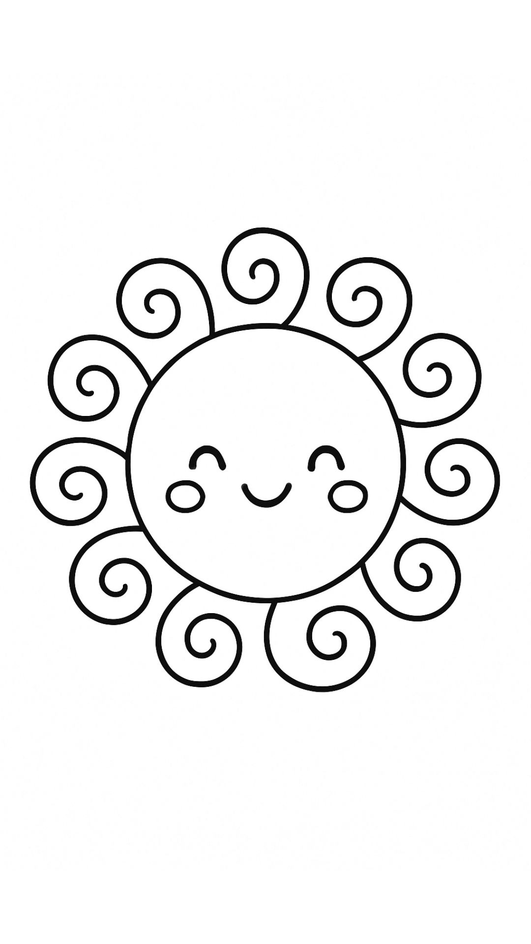 immagini di sole da colorare