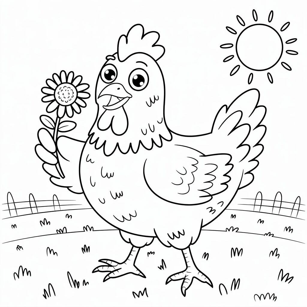 disegni galline