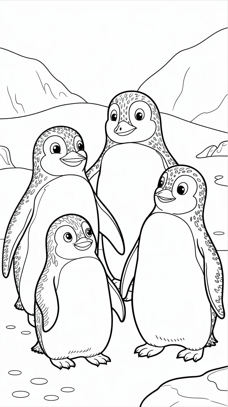disegno pinguino