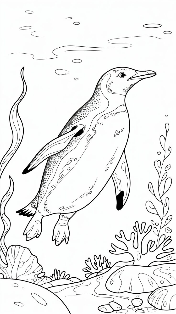 disegno di pinguino