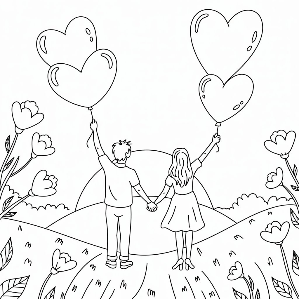 disegni da colorare per san valentino