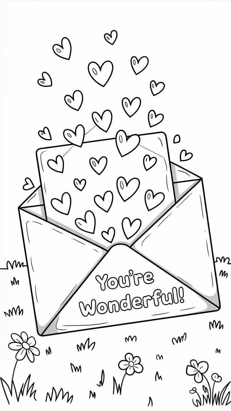 disegni di san valentino da colorare