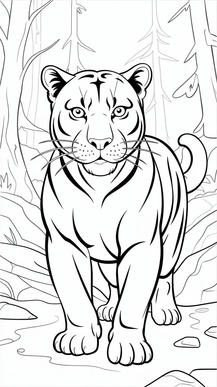 pantera nera disegno