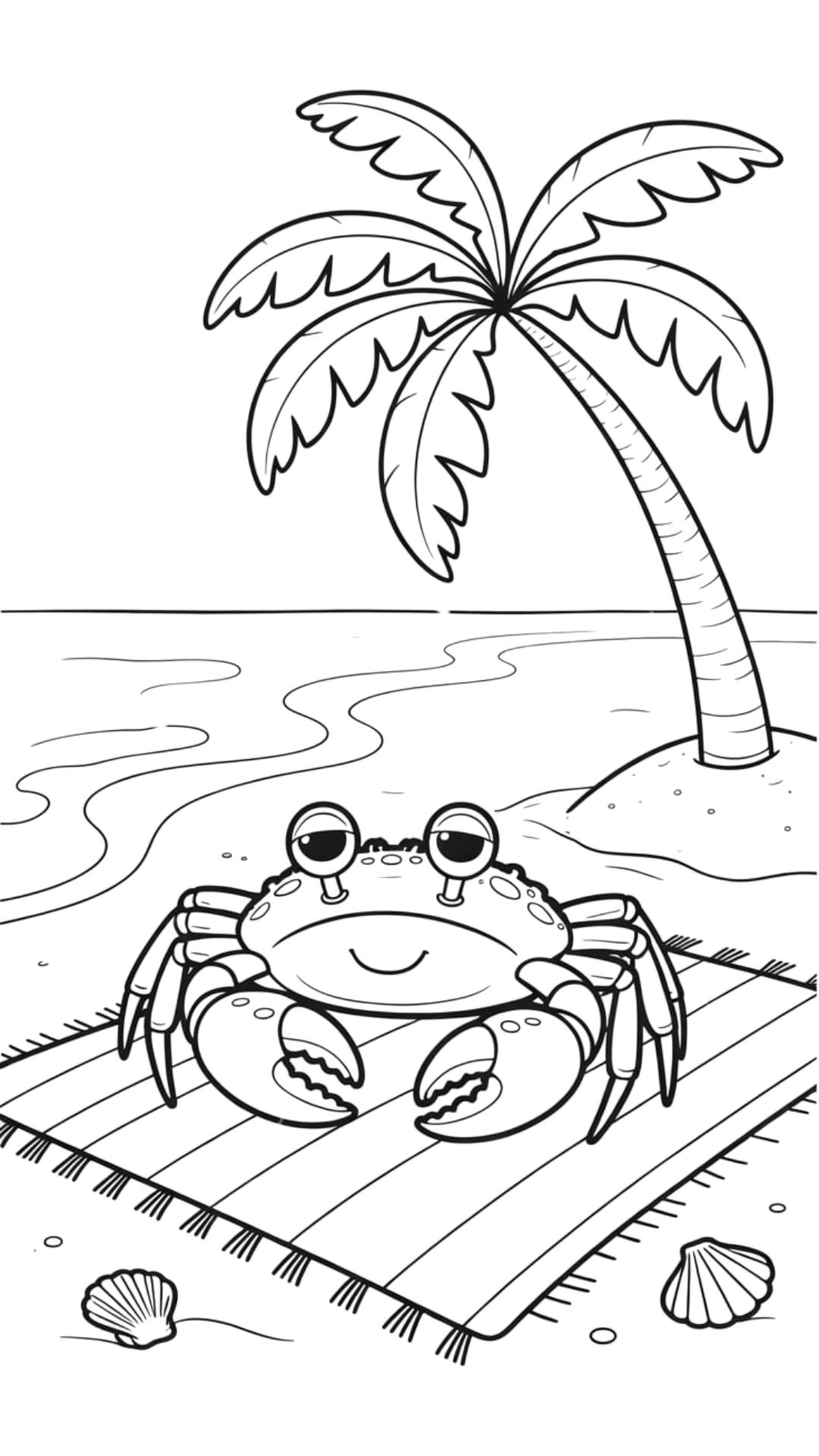 animali da colorare granchio