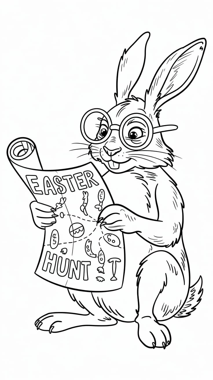 disegni di pasqua coniglietti