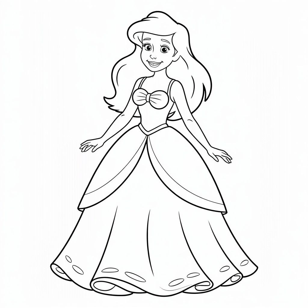 disegni da colorare ariel