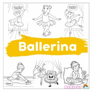 Ballerina da colorare
