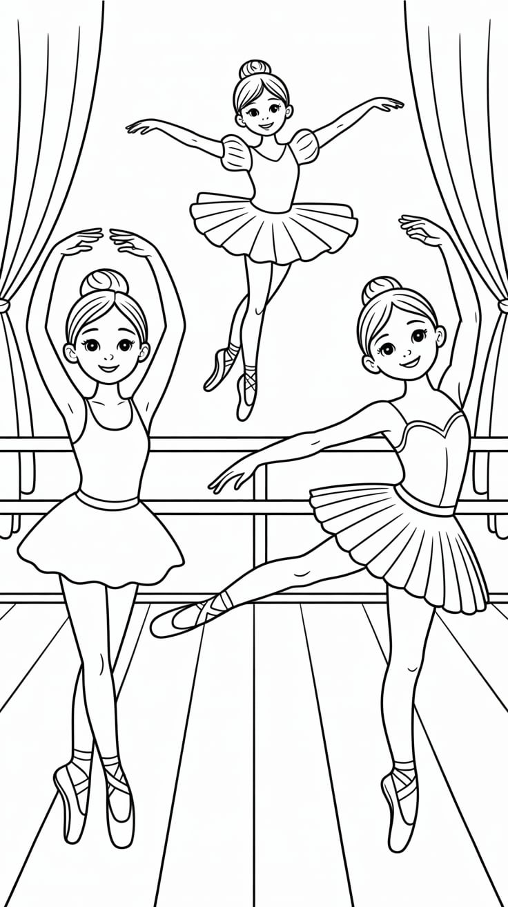ballerina disegno da colorare