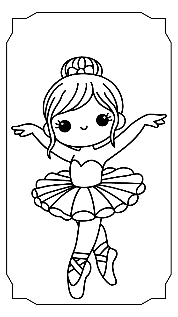 disegno da colorare ballerina