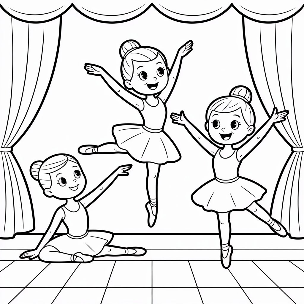 disegni ballerina facili