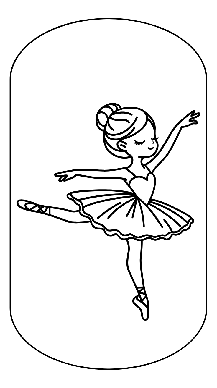 disegno ballerina da colorare