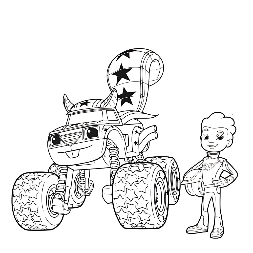 blaze da colorare e stampare