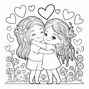 disegni di migliori amiche