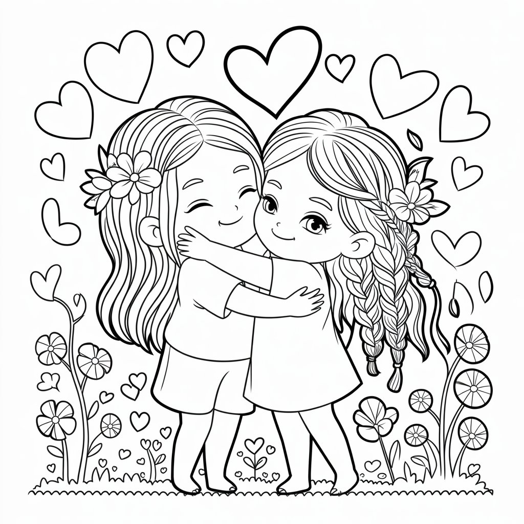 disegni di migliori amiche