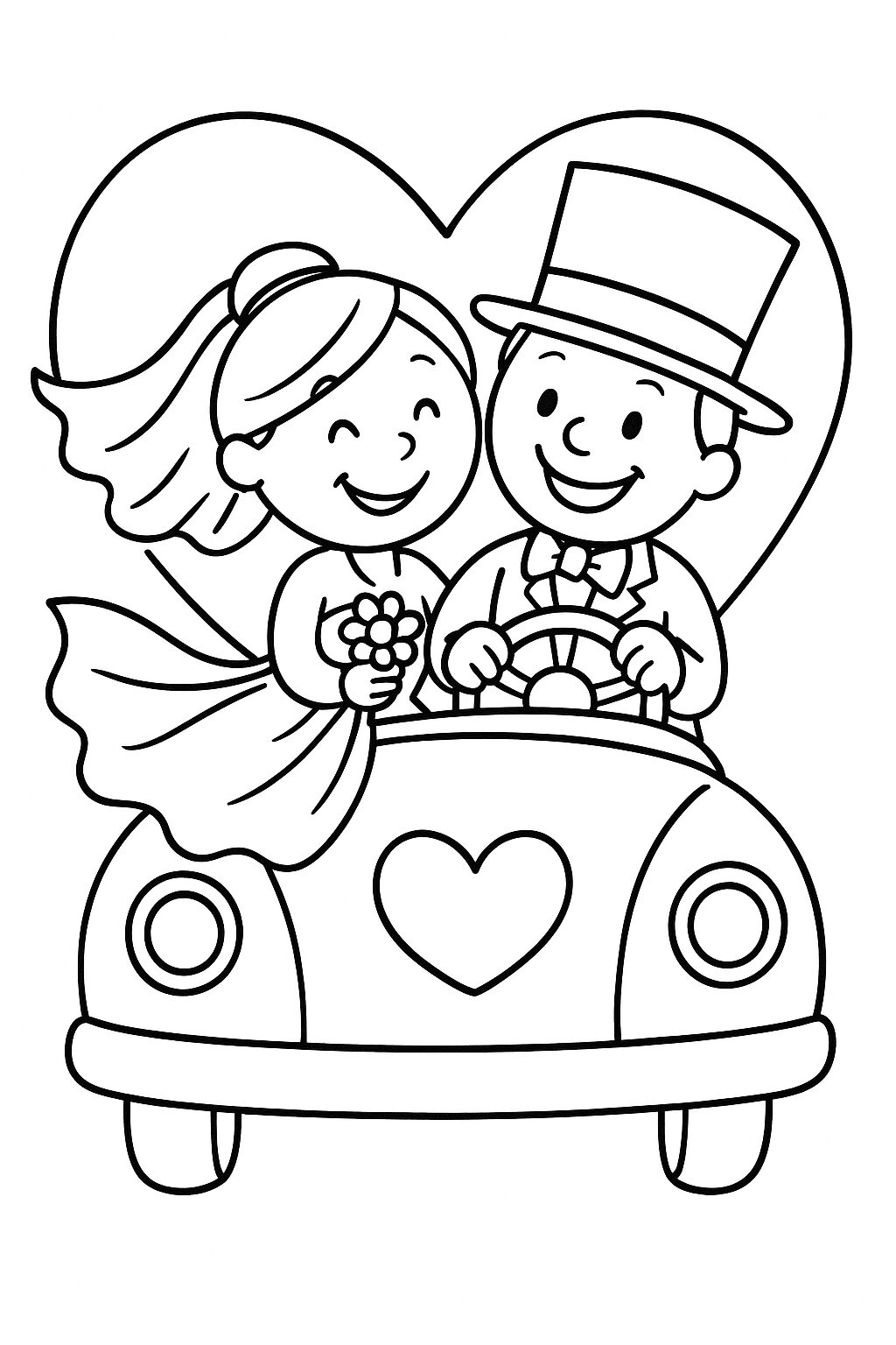 disegni sposi simpatici