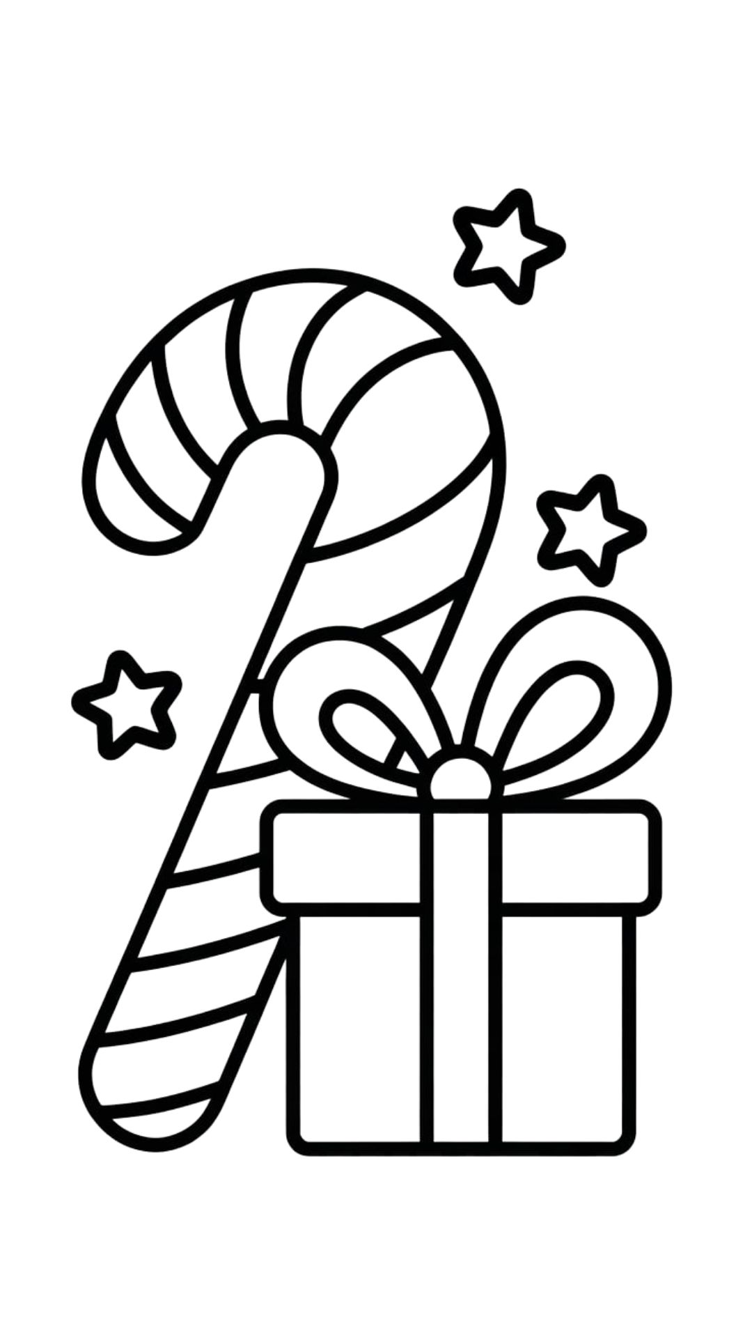 caramelle natalizie da colorare