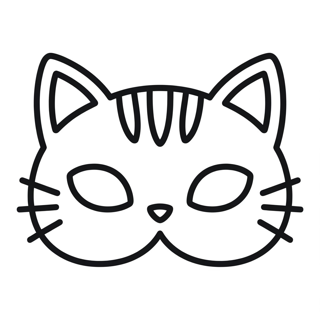 disegno maschera carnevale